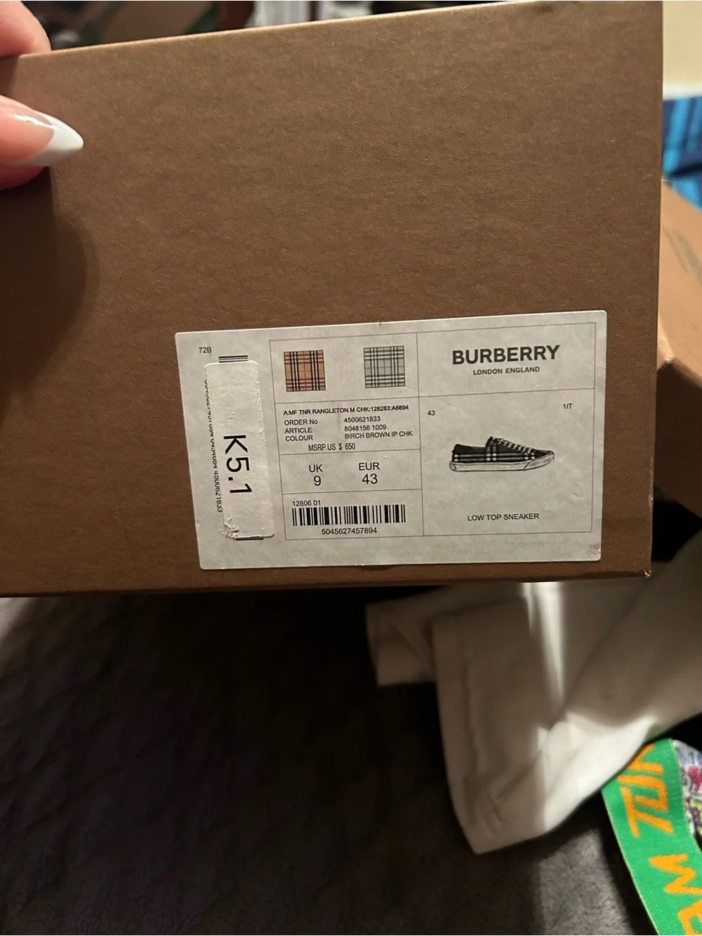 Burberry classic low